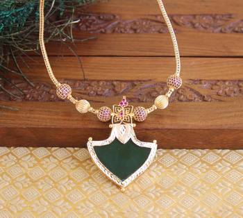Gold Platted Palakka Necklace Set 1