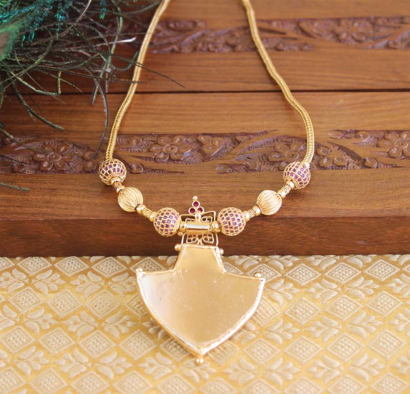 Gold Platted Palakka Necklace Set