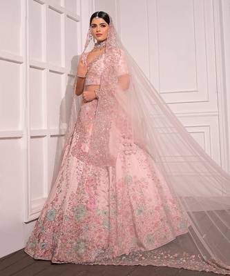 Ivory Periwinkle Garden Lehenga Set 2
