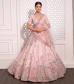 Ivory Periwinkle Garden Lehenga Set