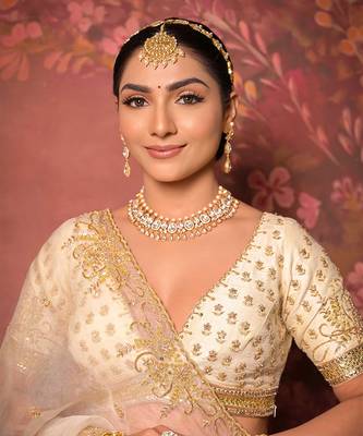 Pink Garden Of Swans Lehenga Set 3