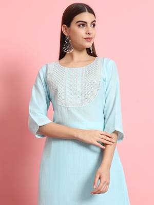   women kurta and trousers pant set silk blend 3