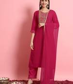   women kurta and trousers pant set silk blend