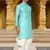 Men's wear pista green art silk dhoti kurta