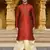 Men's wear maroon art silk dhoti kurta