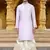 Men's wear purple art silk dhoti kurta