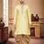 Men's wear fawn art silk dhoti kurta