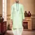 Men's wear pista green art silk dhoti kurta