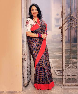 Multicolor Double Ikat Handloom Saree Set 1