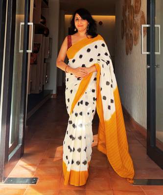 Multicolor Ikat Saree Set 1