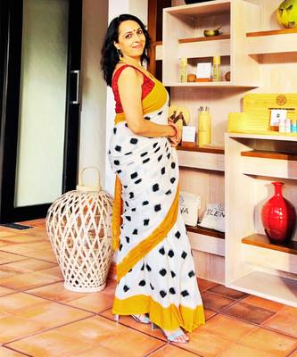 Multicolor Ikat Saree Set 2