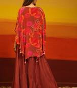 Premium stylish digital printed muslin cord-set kaftan style