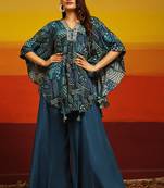 Premium stylish digital printed muslin cord-set kaftan style