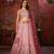 Pink Mirror work Lehenga for bridesmaid with Intricate work