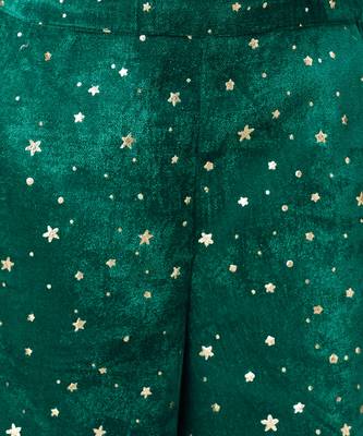 Razzle dazzle girls gold sequins party top with velvet pants 5