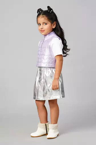 Glam up party lavender shimmer jacket
