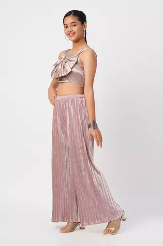 Glam up girls grey party co-ord set