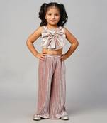 Glam up girls grey party co-ord set