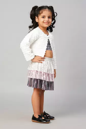 Razzle dazzle party white jacket