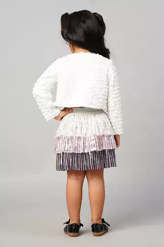 Razzle dazzle party white jacket