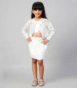 Razzle dazzle sequin party white jacket