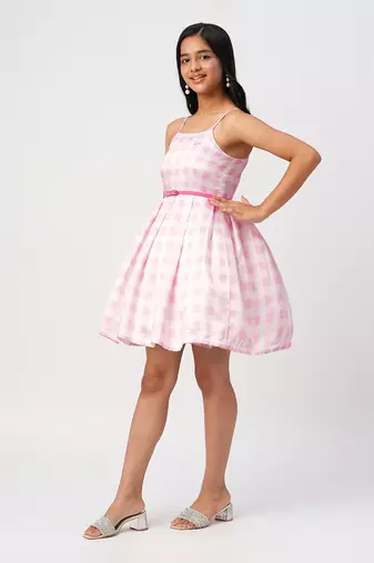 Barbie ballerina pink shimmer party dress