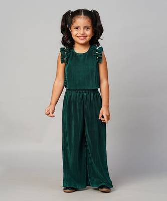 Glam up girls green party co-ord set 1