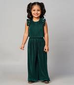 Glam up girls green party co-ord set