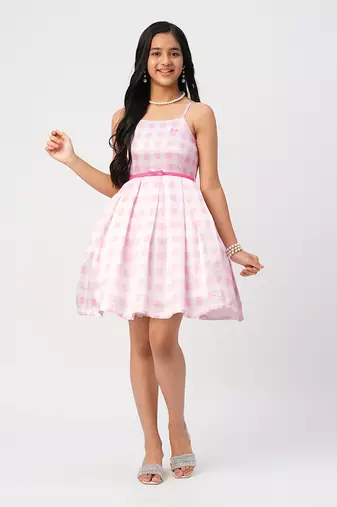 Barbie ballerina pink shimmer party dress