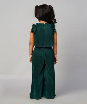 Glam up girls green party co-ord set 3