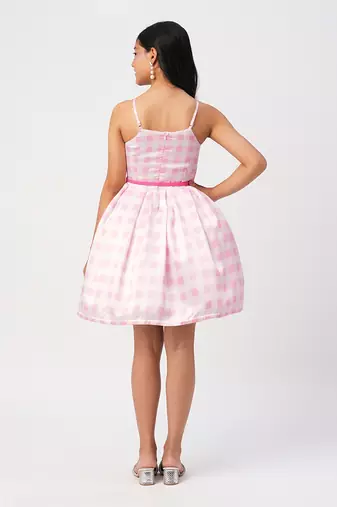Barbie ballerina pink shimmer party dress