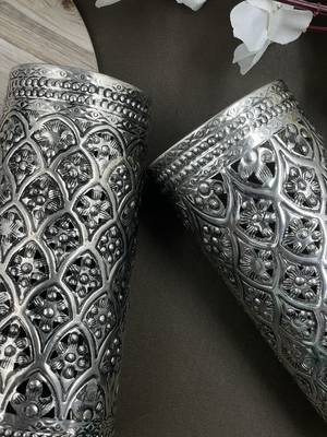Silver carved handcuffs (ring included) 2