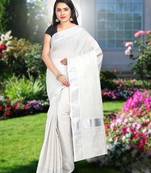 RSV fabrics kerala kasavu cotton saree with running blouse