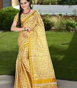 RSV fabrics kerala kasavu cotton saree with running blouse