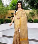 RSV fabrics kerala kasavu cotton saree with running blouse