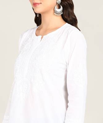  embroidered short cotton kurti 5