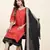 Women's cotton kurta plazzo dupatta set - graceful lace detailing and comfortable 3/4 sleeve