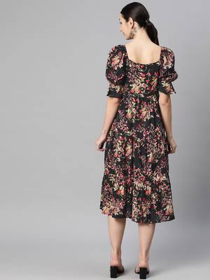 rayon floral print dress 3