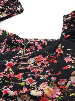 rayon floral print dress 4