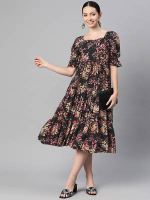 rayon floral print dress 5
