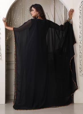 Multicolor embroidery designer islamic takchita kaftan 4
