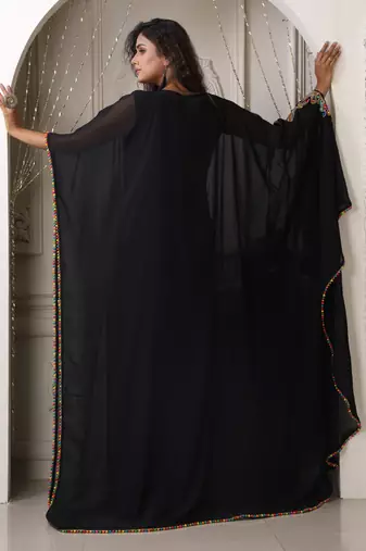 Multicolor embroidery designer islamic takchita kaftan