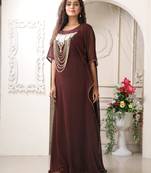 Arabic designer womens embroidery takchita maxi style kaftan