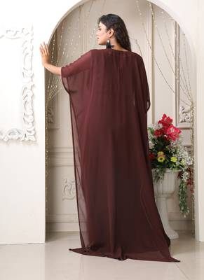 Arabic designer womens embroidery takchita maxi style kaftan 4