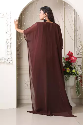 Arabic designer womens embroidery takchita maxi style kaftan
