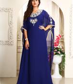 Dark blue elegant and adorable designer kaftan