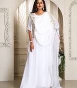 White islamic designer kaftan for women arabic wedding dresses