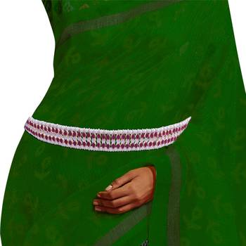 traditional ethnic rani pink kundan studded adjustable kamarband/belly chain/kandora/wait belt for women 3