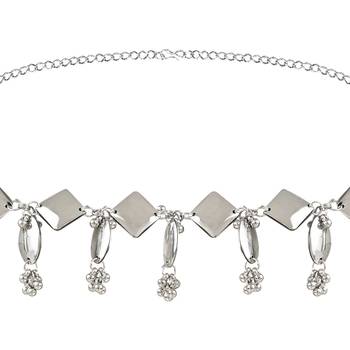 ethnic silver oxidised traditional embellished with ghungroo adjustable boho waist chain/kamarband 2