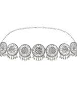 ethnic silver oxidised traditional with ghungroo adjustable boho waist chain/kamarband